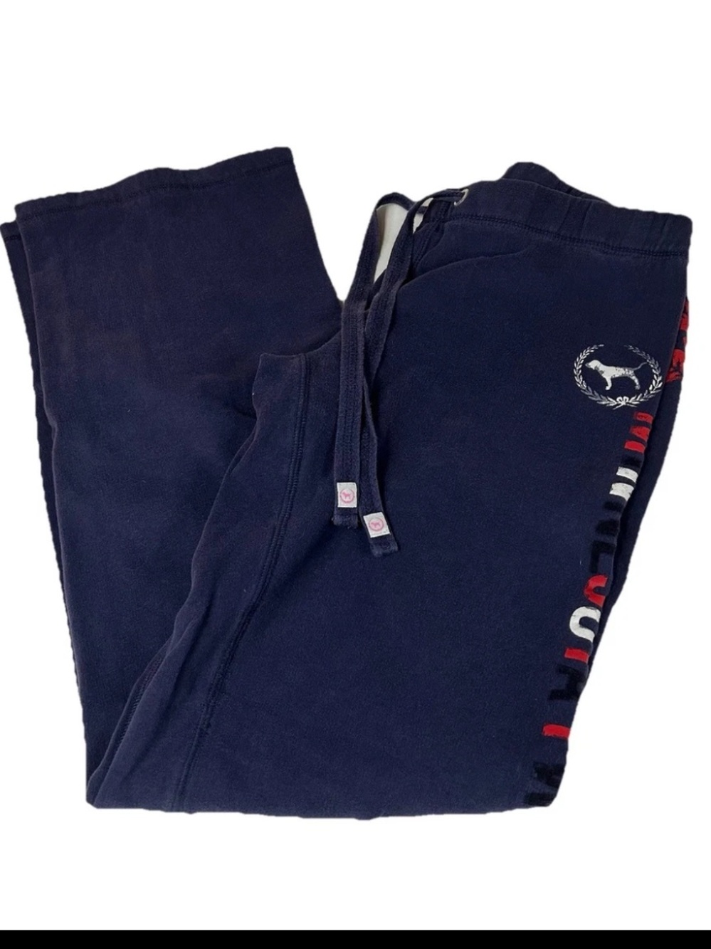 Y2K PINK Victorias Secret Size XS Sweatpants Minnesota Twins Blue Red #1302
